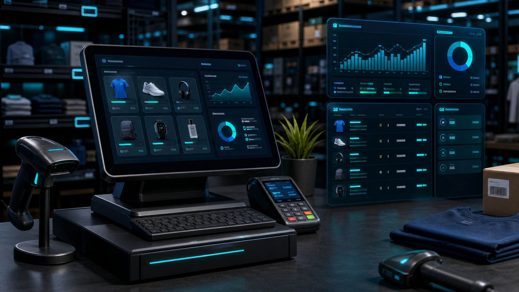 Panel de ventas, caja e inventario ZOW